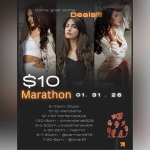 Live $10 Start Marathon Saturday 1/31 8 am EST